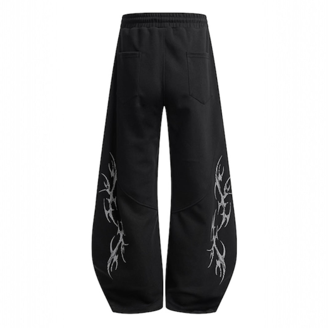 トライバルプリントワイドスウェットパンツ znk000145