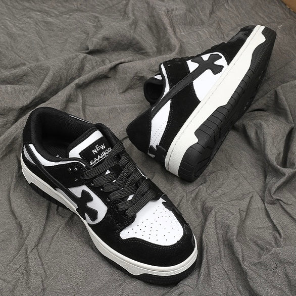 ツートンクロスデザインスニーカー znk000035