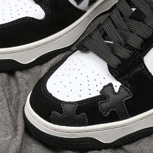 ツートンクロスデザインスニーカー znk000035