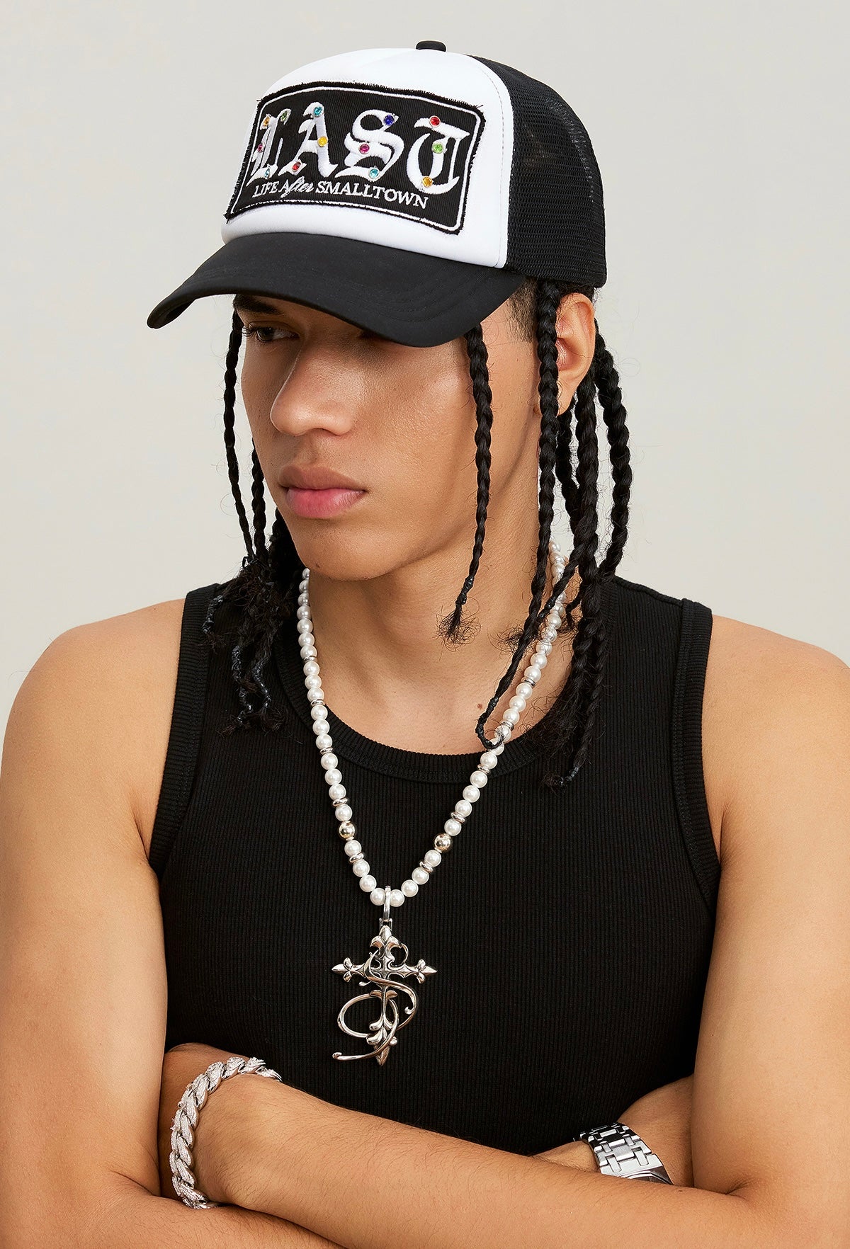 ビジューメッシュキャップ znk000046