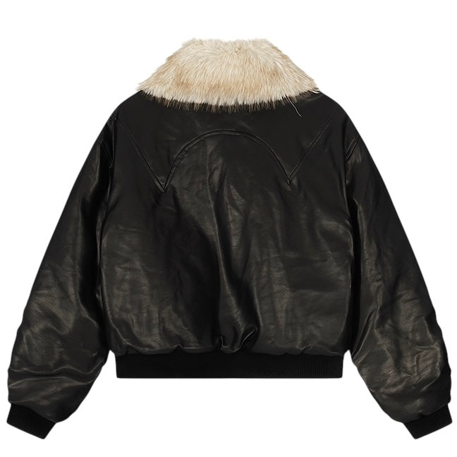 フェイクファーレザーブルゾン znk000102
