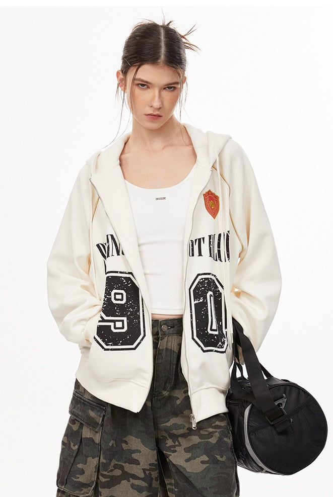 オーバーサイズ ナンバリングフーディ SS-000697