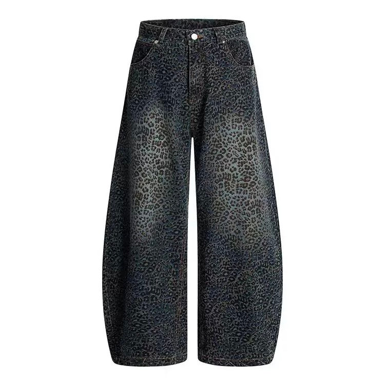 レオパードワイドデニムパンツ znk000143