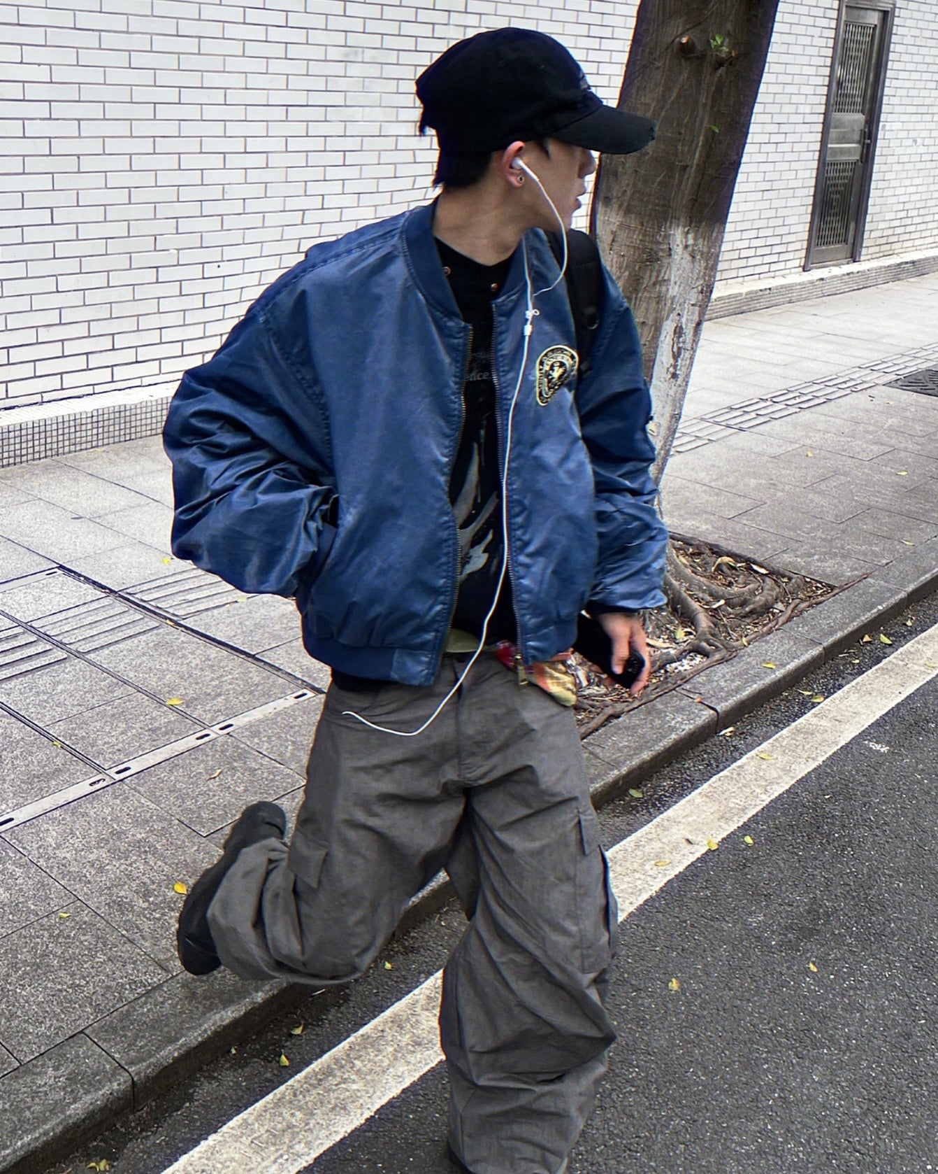 ワッペンロゴ MA-1ブルゾン znk000116