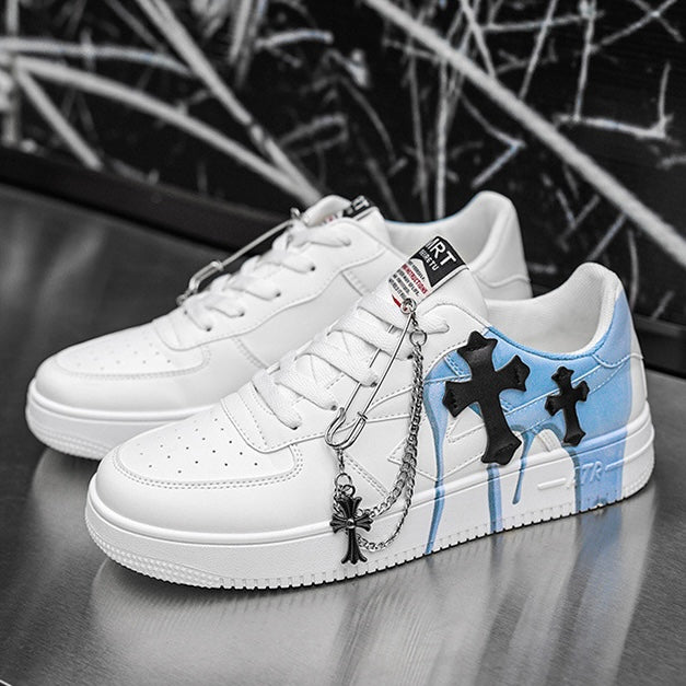 クロスチェーンペイントスニーカー znk000032