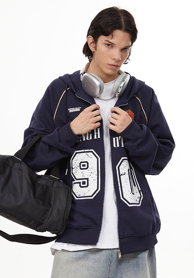 オーバーサイズ ナンバリングフーディ SS-000697