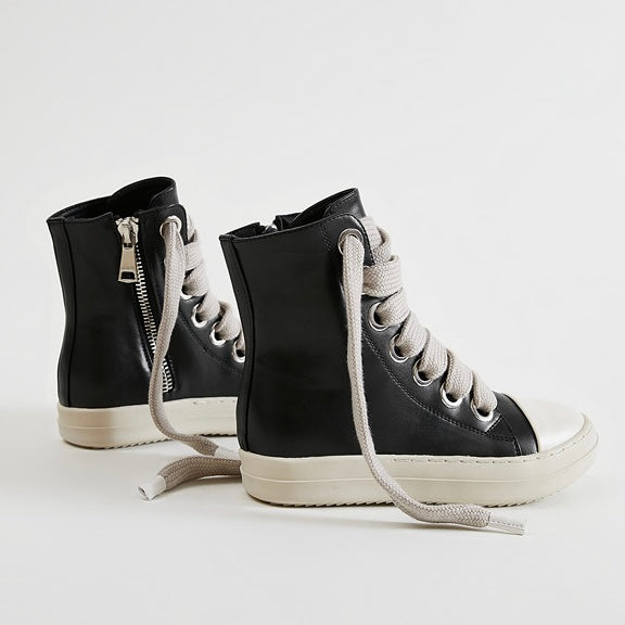 ボリュームレース ハイカットスニーカー znk000012