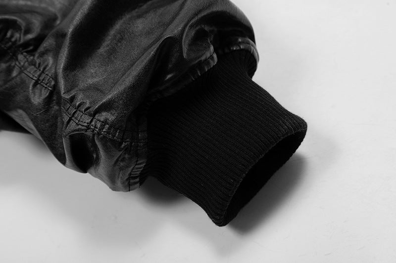 フェイクレザー ボンバージャケット znk000036