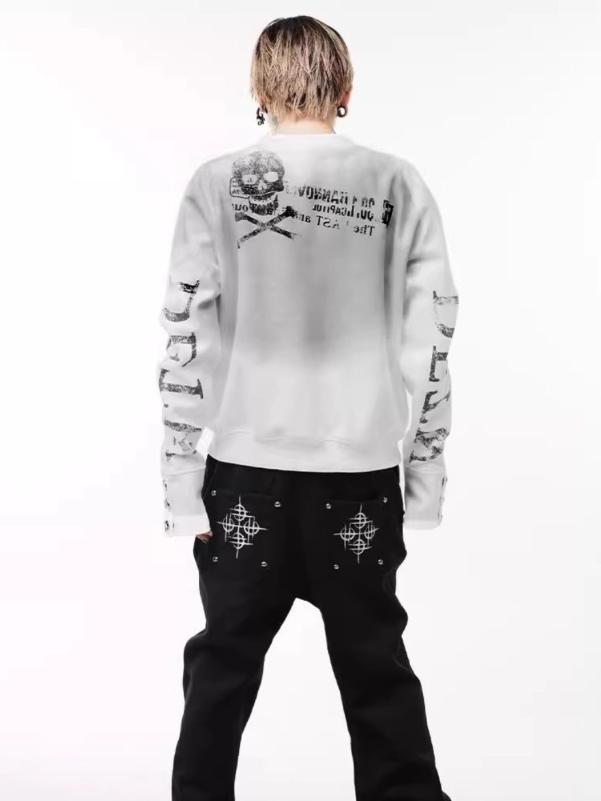 スカルプリントグラフィックスウェット znk000074