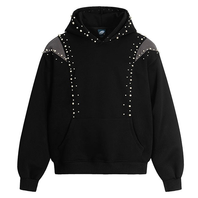 パールスタッズデザインフーディー znk000084