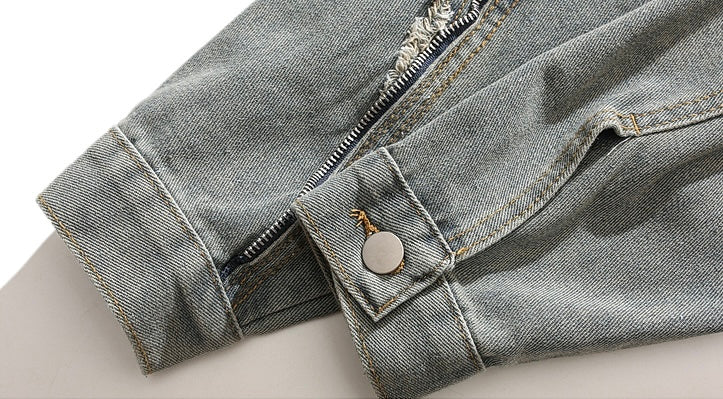 クラッシュデザインデニムジャケット znk000125