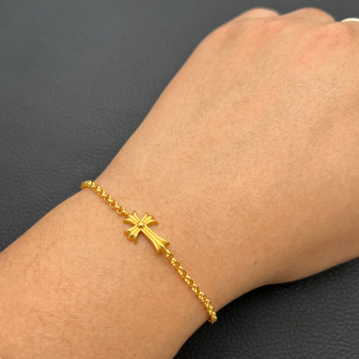 18kgp クロス チェーンブレスレット znk000135