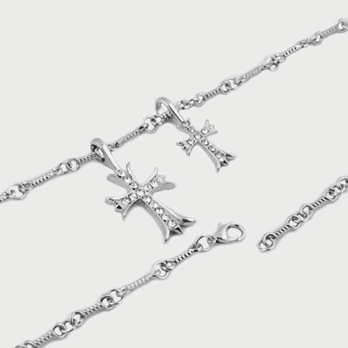 18kgp ツインクロスネックレス znk000137