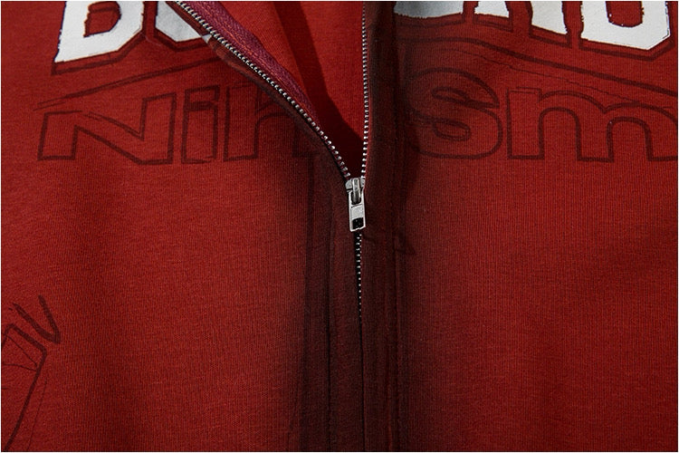 ストリート ジップパーカー BORFEND バックナンバー ロゴ入り フーディ SS-000690