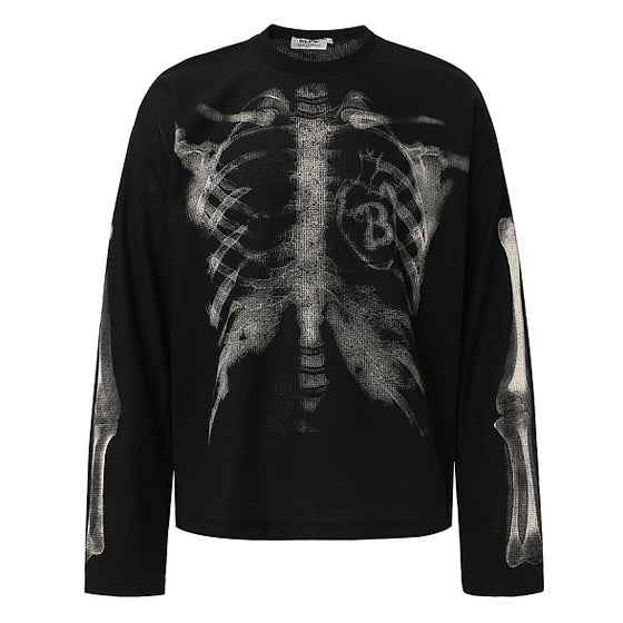 スカルグラフィックロングT-shirt znk000040