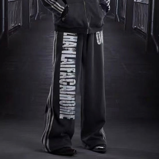 グラフィックワイドスウェットパンツ znk000065