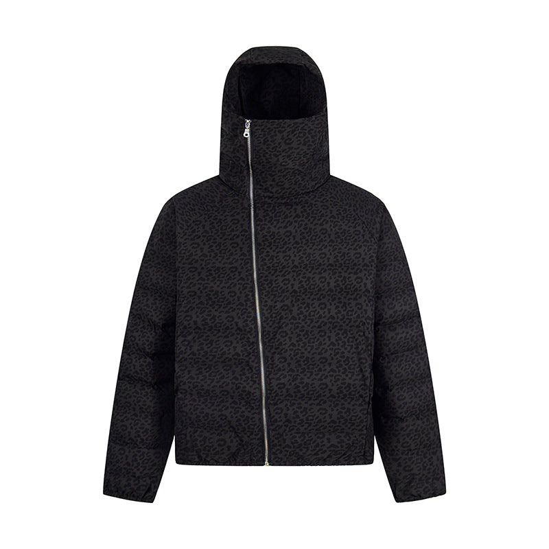 ブラックレオパードダウンジャケット 
znk000093