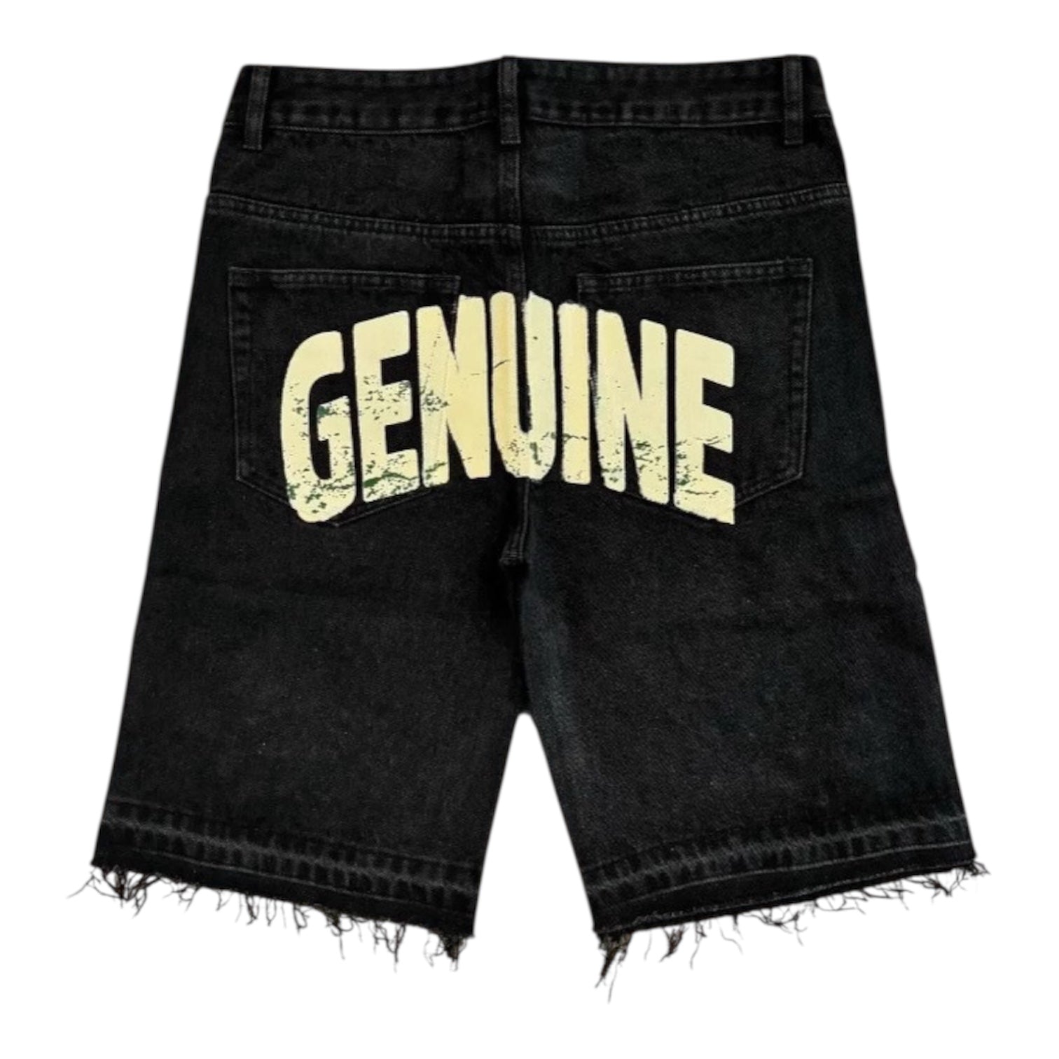 Luxury Studded Cross Denim Shorts znk000242