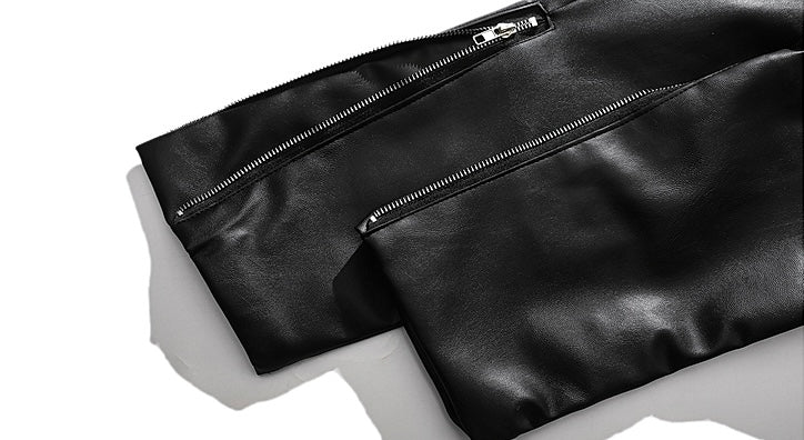 スターモチーフフェイクレザーブルゾン znk000123