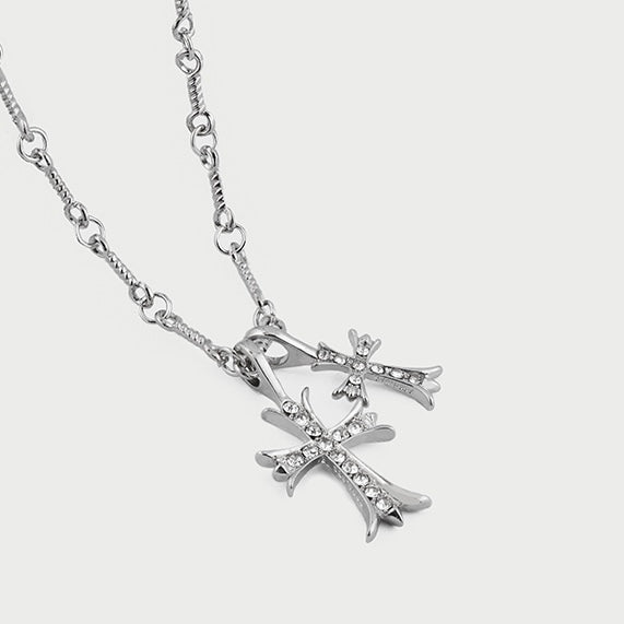 18kgp ツインクロスネックレス znk000137